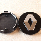 Renault vannekeskiöt – Kromi-musta – 59mm (4kpl - pikkukuva 3