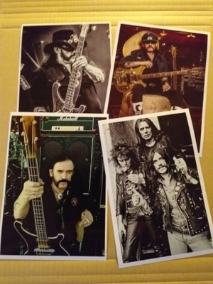 LEMMY valokuva 4kpl n. 14cm x 19cm  MOTÖRHEAD