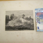 VANHA Gravyyri B.Lindholm Iisalmi Savo 1872 A.Weger Tilgmann - pikkukuva 1