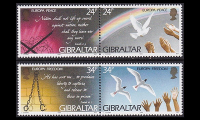 Gibraltar 710-3p ** Europa rauha ja vapaus (1995)
