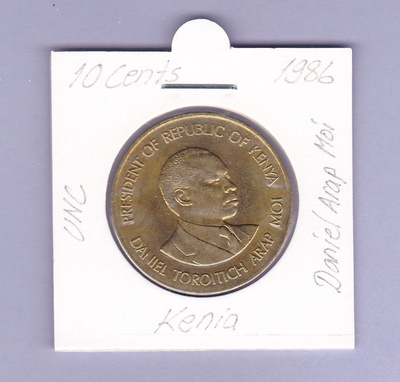 Kenia 10 Cents v.1986 KM#18