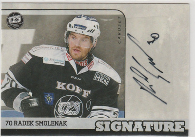 2014/15 Cardset Signature Radek Smolenak , TPS
