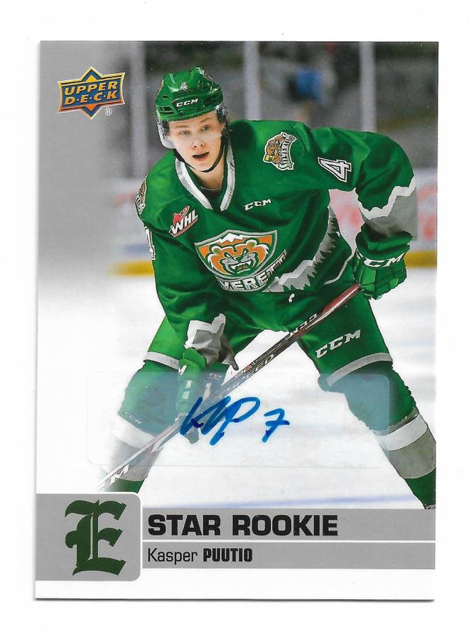 2019-20 Upper Deck CHL Autograph #341 Kasper Puutio