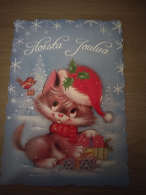 Joulu kortti, kulkematon.