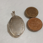ISO Hopeinen medaljonki riipus Kmoy 925 - pikkukuva 4