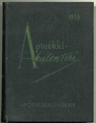 Apteekkikalenteri 1955 Apotekskalendern