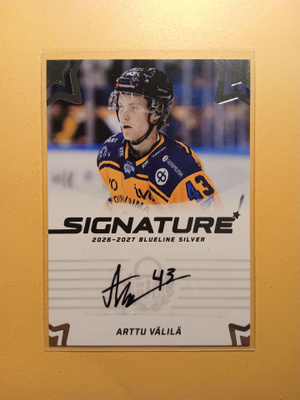 Arttu Välilä Lukko 2026-27 Blueline Signature Silver/80