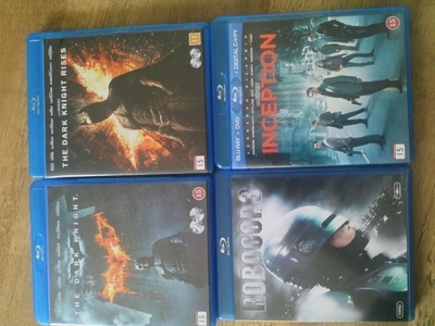 The Dark Knight + The Dark Knight Rises ( 4 bluray levyä)