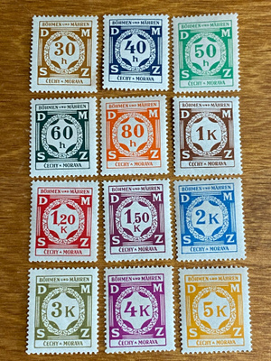 BÖHMEN MÄHREN VIRKAMIESMERKIT**