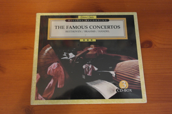 The Famous Concertos:Beethoven/Brams/Händel-3CD Box.UUSI.