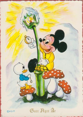 Disney Mikki Hiiri  lyhtypylväässä