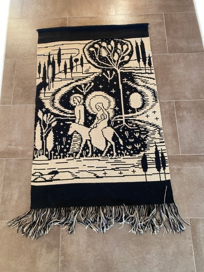 SEINÄVAATE koko 67 x 105 + 13 cm Vanha TÄKÄNÄ