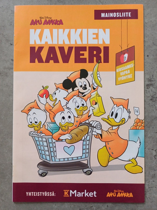 Aku Ankka mainosliite K-Market