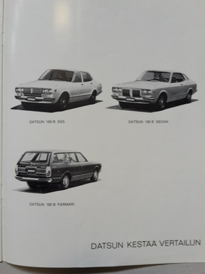 Datsun 180B -esite 70-luvun lopusta