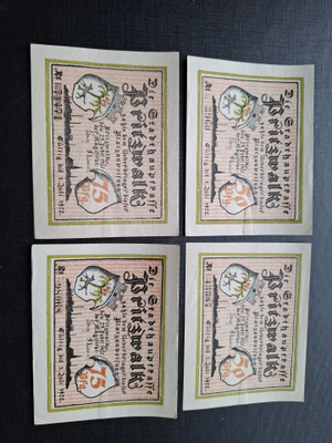 Saksa Britzwalk 4 seteliä 1922