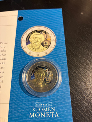2€ erikoisraha väreissä
