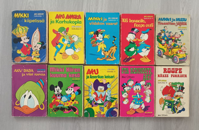Aku Ankan taskukirjat 1-10 (1. painos)