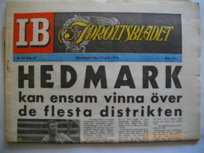 Idrottsbladet Nro 29/1970 (11.3)