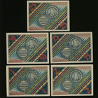 Saksa Notgeld 25, 50, 75 Pfg, 1, 2 Mk, Paderborn 1921, UNC - pikkukuva 3