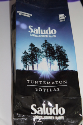 TUNTEMATON SOTILAS  SALUDO KAHVI PUSSI