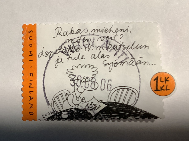 Lape 1801/ 2006 Perhe- elämää 2/2 o leimattu LO