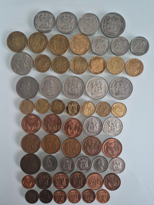 Etelä-Afrikka kolikoita eri arvoja cent/rand (14604)