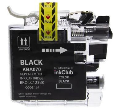 Brother-tulostimen musta värikasetti KBA070 (bro LC123BK)