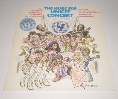 THE MUSIC FOR UNICEF CONCERT A GIFT OF SONG LP 1979