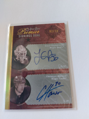 09-10 OPC Premier Signings Jonas Gustavsson/C.Hanson /10
