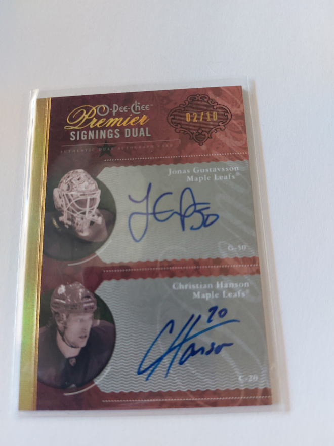 09-10 OPC Premier Signings Jonas Gustavsson/C.Hanson /10