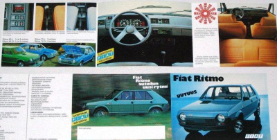 1979 Fiat Ritmo esite - KUIN UUSI - suomalainen