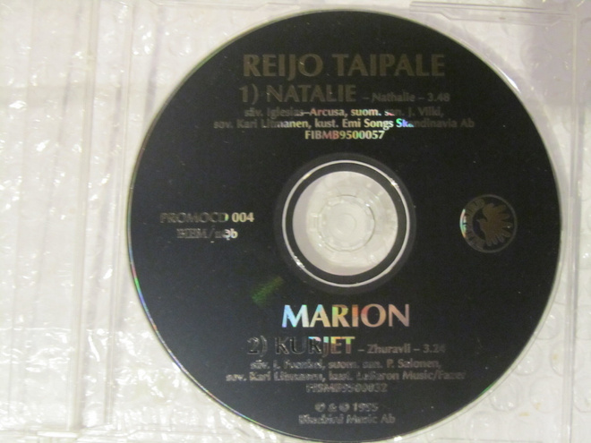 Reijo Taipale • Natalie / Marion • Kurjet PROMO CD-Single