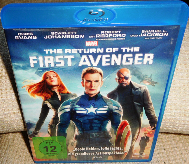 Captain America - Winter Soldier Blu-ray (ei suomi-tekstejä)