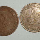 2 kpl Saksa 2 pfennig 1972 G & 1978 F, 2 kuvaa - pikkukuva 1