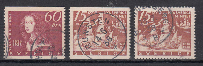 RUOTSI 1938 Nya Sverige Minnet sarja