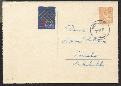 Postil. - Yl.m. 0,15 (LAPE 562) Rautalahti 23.12.1964