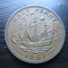 Englanti Half penny 1957 - pikkukuva 1