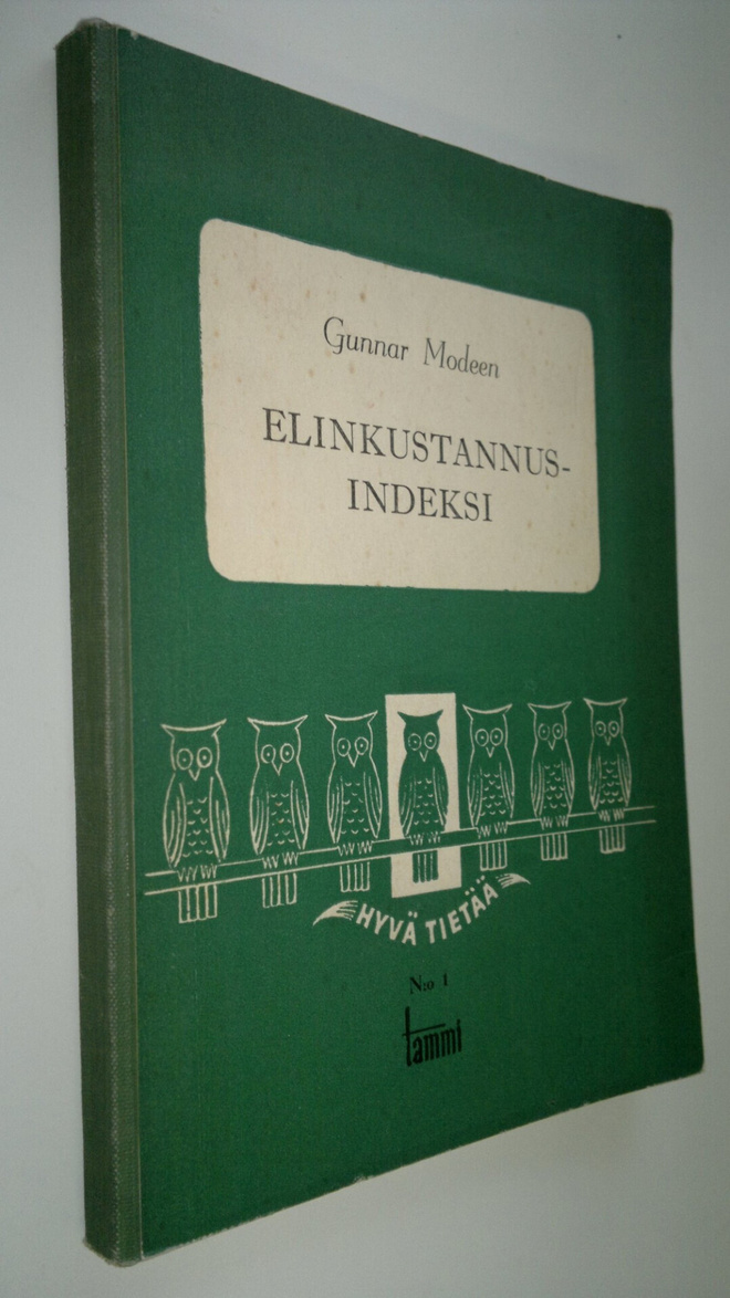 Gunnar Modeen : Elinkustannusindeksi sota-aikana