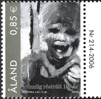 Ål 2006 Naist äänioik  0,85 € välilöpari numero ** LaPe 262
