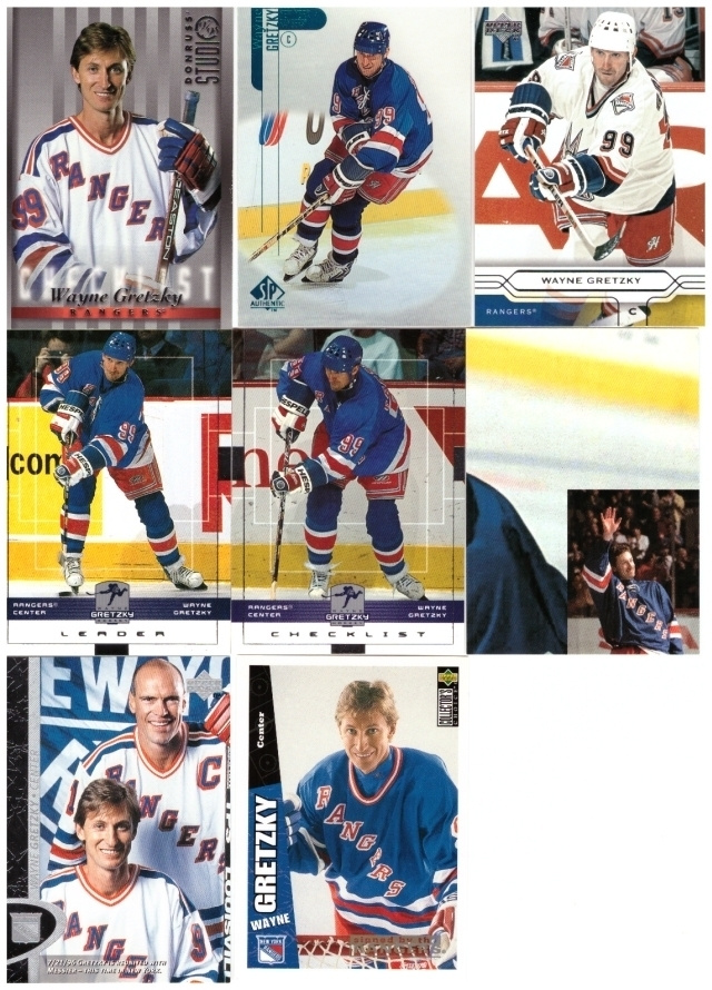 8 x WAYNE GRETZKY New York Rangers