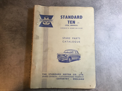 STANDARD TEN VARAOSALUETTELO 1958