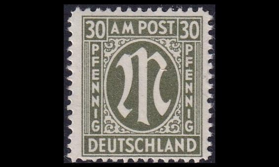 Bizone 29 ** Saksalainen paino 30 Pf (1945)