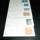 POSTIMERKKI 150V.POSTIKORTIT NO 1-6.VALMIIKSI MAKSETUT**6KPL - pikkukuva 1