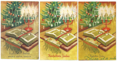 Eeli Jaatinen: Joulukortti 3 kpl (1950-)