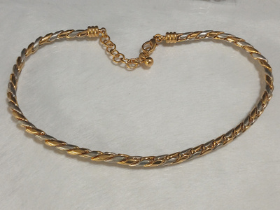 Upea vintage 21k kullattu Kanadalainen kaulakoru Gold plated