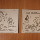 Olutlasin aluset / tuopinaluset 6 kappaletta, huumorikuvat - pikkukuva 1