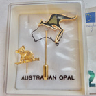 2 VANHAA Korua Rintaneulaa Australian Opal Kenguru Koala - pikkukuva 1