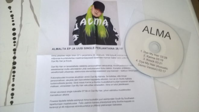 ALMA - Dye My Hair (CDR, EP PROMO)