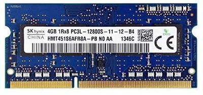 4 Gb DDR3 SODIMM muisti kannettaviin PC3L-12800S