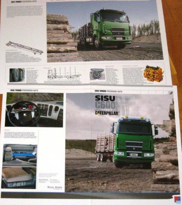 2006 Sisu C600 tukkiauto esite - suomalainen - kuorma-auto